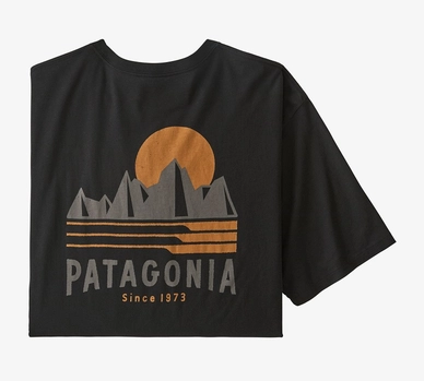 T-shirt Patagonia Homme Tube View Organique Black