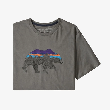 T-Shirt Patagonia Men's Back for Good Organic Noble Grey Bear