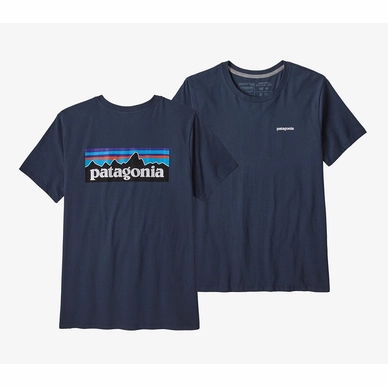 T Shirt Patagonia Femme P6 Logo Organic Crew New Navy