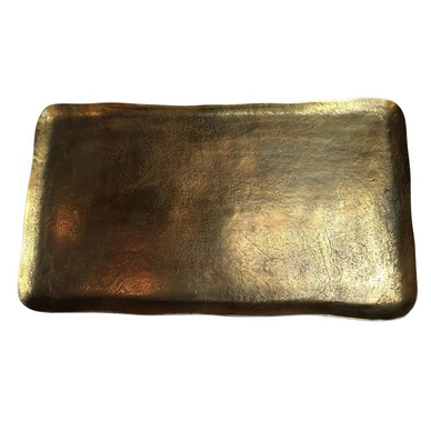 Dienblad POLSPOTTEN Antique Brass Rectangle