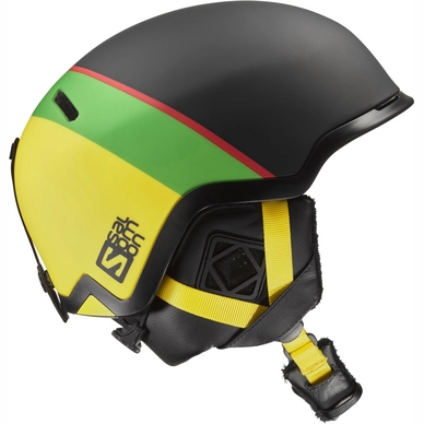 Casque de Ski Salomon Hacker Black Green Yellow