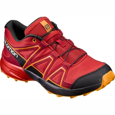 Trailrunningschuh Salomon Speedcross Fiery Red Black Kinder