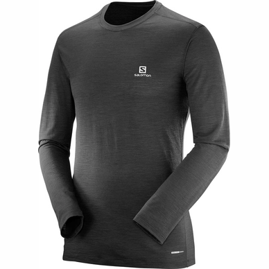 Tee-shirt à Manches Longues Salomon Men X Wool LS Black