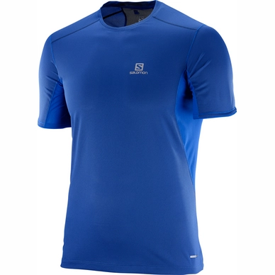 T-Shirt Salomon Trail Runner SS Surf The Web Dress Blue
