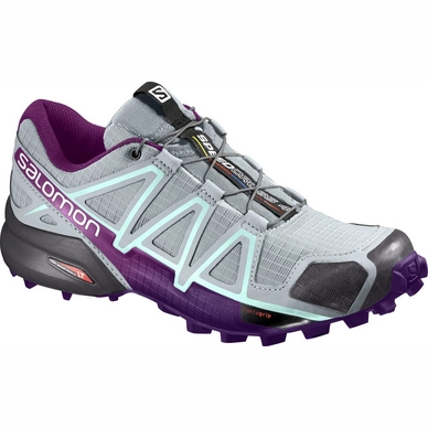 Trail Running Shoes Salomon Speedcross 4 Women Quarry Acai