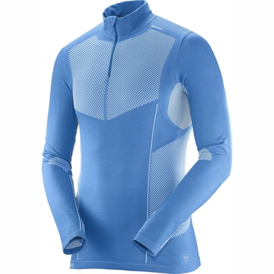 Longsleeve Salomon Primo Warm Half Zip Men Myconos Blue