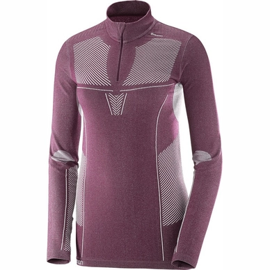Longsleeve Salomon Primo Warm Half Zip Women Fig