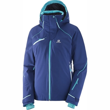 Skijacke Salomon Speed Jacket Medieval Blue Damen
