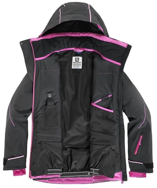 Ski Jas Salomon Speed Jacket Women Black