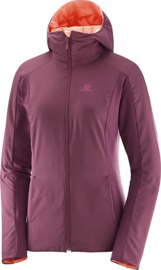 Jas Salomon Drifter Mid Hoodie Women Fluo Coral