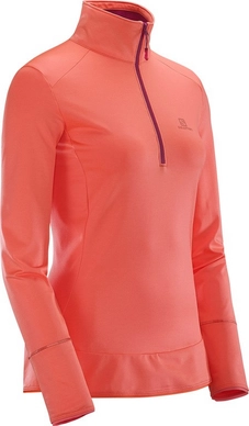 Skipully Salomon Discovery Half Zip Women Fluo Coral