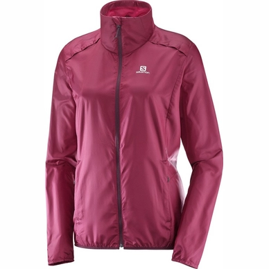 Jacke Salomon Agile Wind Beet Red Damen