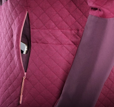 Trui Salomon Elevate Warm Half Zip Jacket Women Beet Red Fig