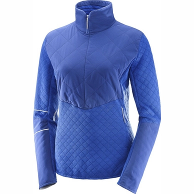 Pullover Salomon Elevate Warm Half Zip Sodalite Blue Damen
