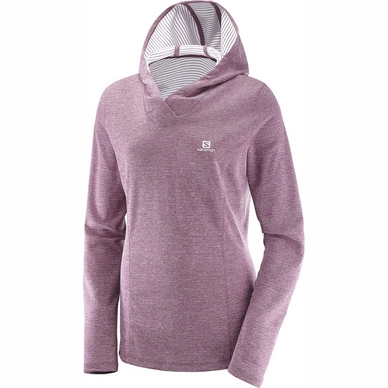 Longsleeve Salomon Elevate Hoodie Women Fig