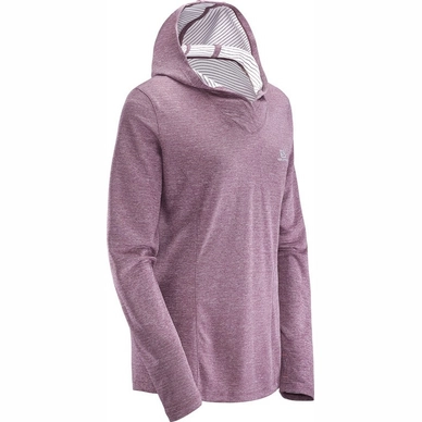 Longsleeve Salomon Elevate Hoodie Women Fig