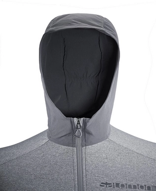 Fleecejacke Salomon Pulse Mid Hoodie Alloy Forged Iron Herren Outdoorsupply