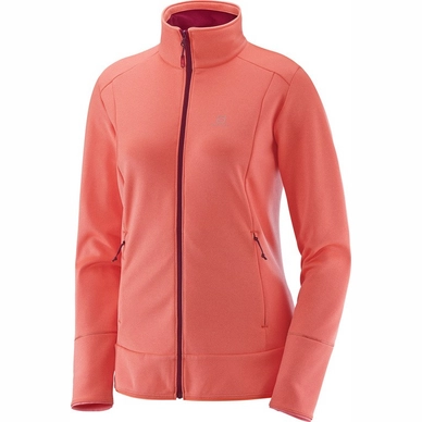 Gilet Salomon Discovery Full Zip Women Fluo Coral