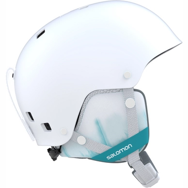 Skihelm Salomon Venom White