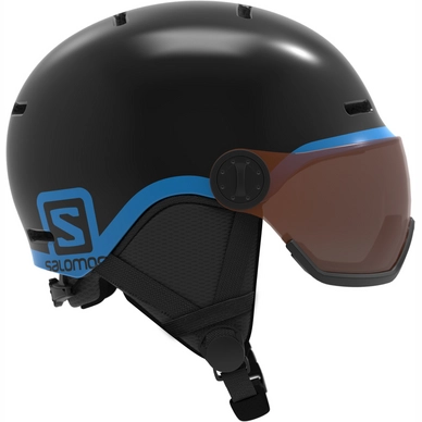 Ski Helmet Salomon Grom Visor Junior Black
