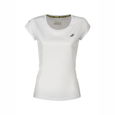 T-shirt de Tennis Babolat Girls Core Flag Club Tee White
