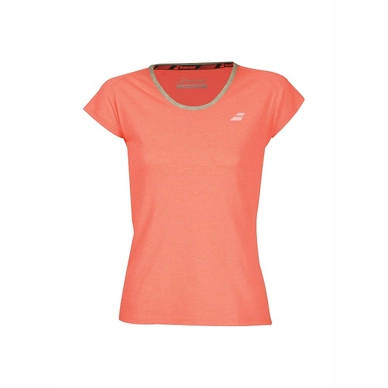 T-shirt de Tennis Babolat Girls Core Tee Fluo Strike Heather