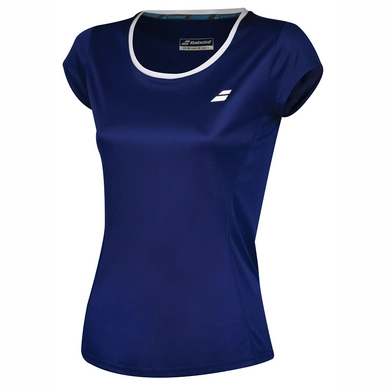 T-shirt de Tennis Babolat Women Core Flag Club Tee Estate Blue