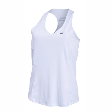 Tennisshirt Babolat Core Crop Top Weiß Damen
