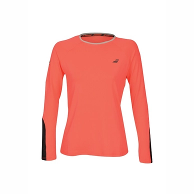 T-shirt de Tennis Babolat Women Core LS Tee Fluo Strike Rabbit