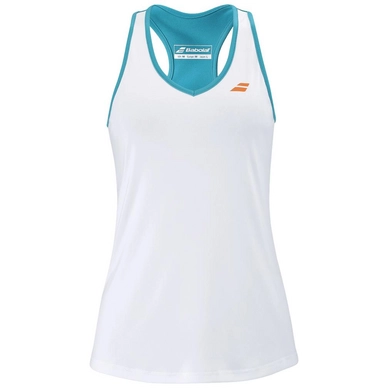 Tanktop Babolat Girls Play Tank Top White Caneel Bay