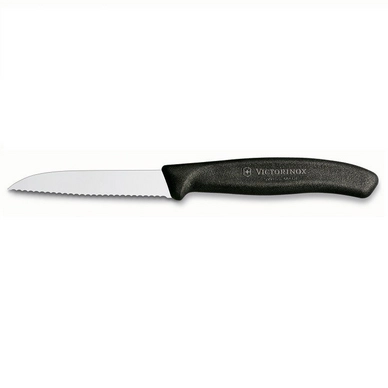 Vegetable & Peeling Knife Victorinox Serrated Black