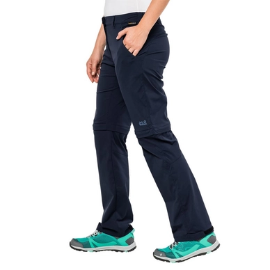 Broek Jack Wolfskin Women Activate Light Zip Off Midnight Blue
