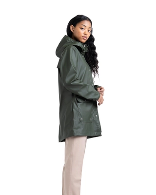 Jas Herschel Supply Co. Women's Rainwear Parka Dark Olive