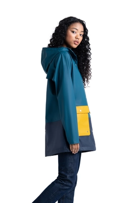 Jas Herschel Supply Co. Women's Rainwear Parka Deep Teal/Peacoat