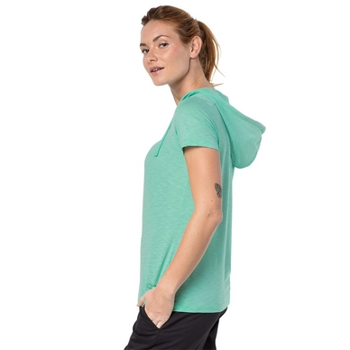 T-Shirt Jack Wolfskin Women Travel Hoody Pale Mint