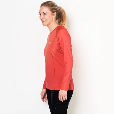 Longsleeve Jack Wolfskin Women Hollow Range Hot Coral