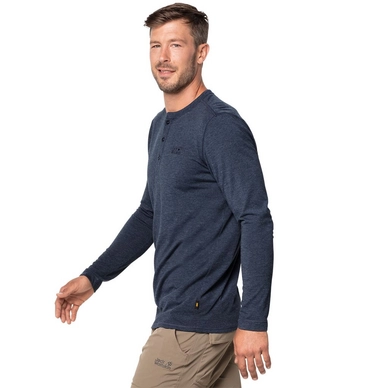Longsleeve Jack Wolfskin Men Moro Henley Night Blue