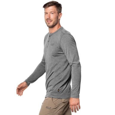 Longsleeve Jack Wolfskin Men Moro Henley Alloy