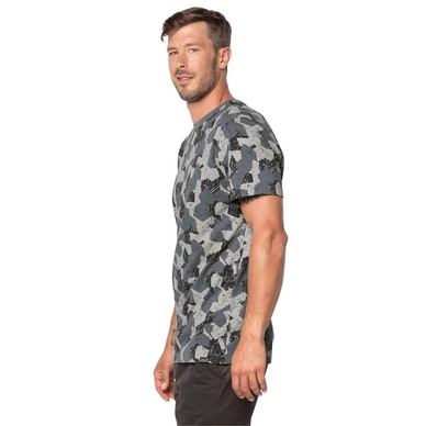 T-Shirt Jack Wolfskin Men Marble Pebble Grey All Over