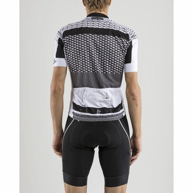 Fietsshirt Craft Men Route Jersey White Black