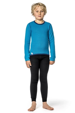 Ondershirt Woolpower Kids Crewneck 200 Light Blue