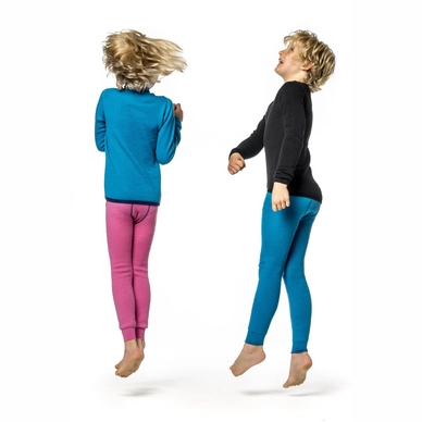 Ondergoed Woolpower Kids Long Johns 200 Light Blue