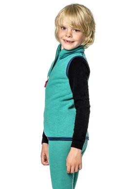 Bodywarmer Woolpower Kids Vest 400 Light Green