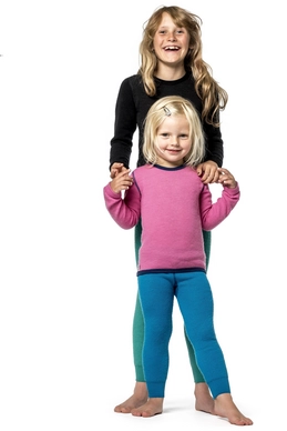 Ondershirt Woolpower Kids Crewneck 200 Rose