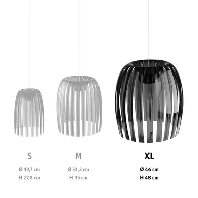 Lampenkap Koziol Josephine XL Transparent/Red