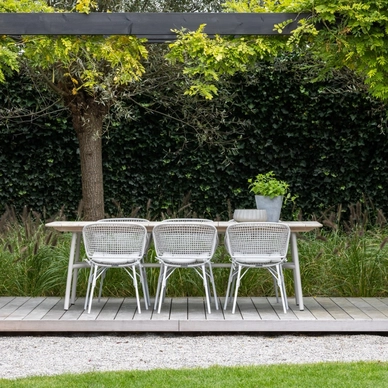 4---2023 M&L fibre Kelvin chair stone - aged teak Arda table linen