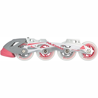 Norenschaats Nijdam Girls Semi-softboot Skate Combo Wit Grijs Roze