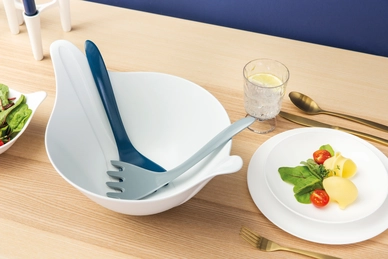 Saladeset Koziol Leaf 2.0 Cotton White-Deep Velvet Blue