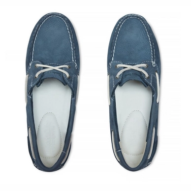 Timberland Classic Boat Unlined Boat Womens Navy Barefoot Buffed