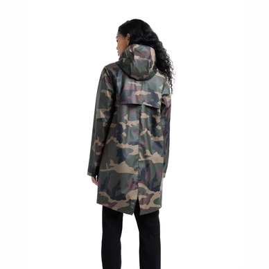 Jas Herschel Supply Co. Women's Rainwear Fishtail Parka Woodland Camo
